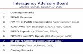 Interagency Advisory Board - FIPS201.com · 2017. 10. 19. · 1. Opening Remarks 2. FICAM Overview 3. PIV PKI in PACS Demonstration (Judy Spencer, GSA) 4. ICAM AWG (Tim Baldridge,