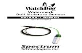 Watermark Soil Moisture Sensor - Spectrum Technologiesweb... · 2019. 8. 6. · The Watermark soil moisture sensor has been calibrated for a soil temperature of 70o F. For slightly