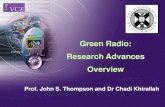 Green Radio: Research Advances Overvie · New Cross-layer protocols Efficient Scheduling Algorithms ... 9kg CO 2 4.3kg CO 2 2.6kg CO 8.1kg CO 2 Mobile CO 2 emissions per subscriber