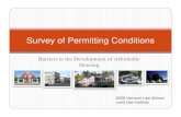 Barriers to the Development of Affordable Housing · 16 non-profit; 2 for-profit. y. Survey examined affordable housing developers only. y. ... Monarch Apartments, Essex Junction