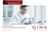 PRODUCT SAFETY: It’s More Than Regulatory Compliancecontent.qima.com/rs/944-QDO-384/images/CAF Webinar... · info@qima.com 18 Use Standardized Checklist ISO Guide 50, ISO Guide
