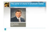 The carrier of choice in wholesale market - Telkom€¦ · The carrier of choice in wholesale market Wally Beelders Managing Executive: ISMS. 2 A comprehensive wholesale product portfolio