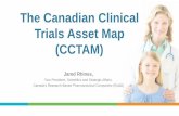 The Canadian Clinical Trials Asset Map (CCTAM) · Clinical Trials Action Plan Vision: Canada to become a premier country globally for conducting industry led clinical trials (CT)