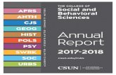 AFRS Social and Behavioral ANTH Sciences ACADEMICS … Annual Report_Final_2017... · assessing the College’s strategies and initiatives. A preliminary evaluation report from the