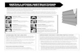 INSTALLATION INSTRUCTIONS - Insulated Vinyl Siding€¦ · In keeping with the Vinyl Siding Institute’s installation instructions for vinyl siding, we recommend using a nail that