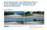 Evaluation of Mitigation for Safety Concerns on Low-Volume ... · improvements—rural crashes—rural Iowa roads—rural road safety—rural traffic control—unpaved road safety