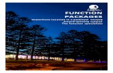 FUNCTION PACKAGES · Lagoon Restaurant is the perfect environment which allows ease in planning events, meetings, workshops or seminars. ... this package can be customised to suit