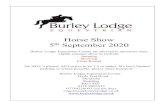 Horse Show September 2020...Correct Riding clothes must be worn when mounted. No lunging anywhere All horses attending must be 4 years and over. No horse to be left unattended by trailer/horse