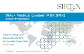 Sirtex Medical Limited (ASX:SRX) Defining our key messages · 2 Record dose sales of 10,252 doses, up 19.8% Record revenues of $176.1 million, up 36.1% Record net profit after tax
