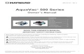 AquaVac 500 Series - hayward-pool-assets.com · AquaVac® 500 Series Owner’s Manual. IMPORTANT SAFETY INSTRUCTIONS . Basic safety precautions should always be followed, including