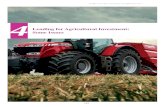 Lending for Agricultural Investment: Some Issues€¦ · • Farmer profiling according to known characteristics e.g. area cultivated, degree of enterprise diversification, etc.,