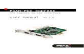 PCAN-PCI Express - User Manual - CPU Module | PHYTEC€¦ · Electrostatic discharge (ESD) can damage or destroy components on the PCAN-PCI Express card. Take precautions to avoid