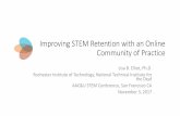 Improving STEM Retention with an Online Community of Practice 17.pdf · Create a modelvirtual academic community to increase the graduation rates of postsecondary D/HH STEM majors