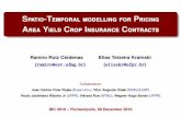 Spatio-Temporal modelling for Pricing - LEG-UFPReder/Artigos/Wather/IBC2010_Ramiro_b.pdf · A large number of models (over 10000) combining covariates, regional effects, time trends