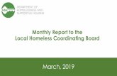Department of Homelessness and Supportive housing Budget … · 03/03/2019  · San Francisco Homeless Outreach Team Data January 2019: •Street Outreach Attempts-458 •Successful