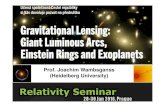 Prof. Joachim Wambsganss (Heidelberg University) · Prof. Joachim Wambsganss (Heidelberg University), Prague, January 30, 2016, Relativity Seminar: “Gravitational Lensing: Giant
