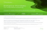 Enhance Portfolio · Enhance Portfolio is a true end-to-end investment management solution for portfolios of any size; delivering optimum efficiency, risk management and administration.