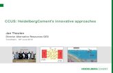 CCUS: HeidelbergCement’s innovative approaches...Portfolio of CC projects within cement industry mine 2015 2 kt/y Brevik Norway 2018 2023 50 kt /y Conch China Norway 2021 70 kt/y