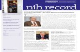 January 21, 2011, NIH Record, Vol. LXIII, No. 2 · 1/21/2011  · JANUARY 21, 2011. 2. briefs. The NIH Record . is published biweekly at Bethesda, MD by the Editorial Operations Branch,