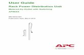 Rack Power Distribution Unit - English · User Guide Rack Power Distribution Unit Metered-by-Outlet with Switching AP86XX 990-5570J-001 Publication Date: March 2019. APC by Schneider