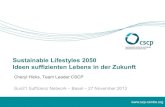 Sustainable Lifestyles 2050 Ideen suffizienten Lebens in ... · Sustainable economy commission ensures systemic policies and beyond GDP indicators that promote economic development