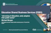 Education Shared Business Services (ESBS) · 1. Introductions 2. Background –ETBs, ESBS Finance Project & Interim Measures 3. e-Invoicing ESBS Interim Solution • Motivation •