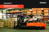 7 SERIES FORKLIFTS€¦ · rest combine to increase operator safety when entering or exiting truck. Ergonomic Pedal System. The new electronic accelerator pedal provides the operator