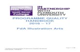 PROGRAMME QUALITY HANDBOOK 2016 17 FdA Illustration Arts · AS/A2/UCAS Points Tariff) 1 A2 level and those qualifications which attract appropriate UCAS points, ... codes and conventions