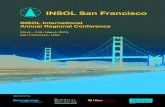 INSOL San Francisco Francisco 2015/SAN... · 4 Conference Educational Program Main Sponsors: Sunday 22 March 2015 12.00pm – 8.00pm Delegate Registration 7.00pm – 10.00pm Welcome