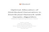 Optimal Allocation of Distributed Generation in ... · objectives as the lowest investment cost and active power losses cost by using genetic algorithm. Then compared the result between