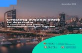 Creating liveable cities in Australia...In ‘Creating Liveable Cities in Australia’ (2017) we reviewed state government urban planning policies related to liveability in Sydney,