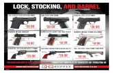 LOCK, STOCKING, AND BARREL - Amazon S3 · FIREARMS LIMITED TO STOCK ON HAND LOCK, STOCKING, AND BARREL PRICES GOOD DECEMBER 14-24, 2016 DEALS 4 9MM 115GR FMJ 50RD $3 Off Sale $11.99
