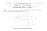 BHG 3 tier top 12' x 10' gazebo with net and sun panel ... · top beam D&E also with a label “Long”. Your gazebo is ready for use. STOP DON’T RETURN TO STORE 1 BHG 3 tier top