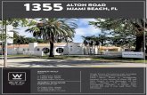 1355 ALTON ROAD MIAMI BEACH, FL · 2020. 5. 11. · 2875 NE 191st, Suite #306, Aventura, FL 33180 (305)542-3507  1355ALTON ROAD MIAMI BEACH, FL