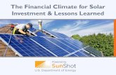 The Financial Climate for Solar Investment & Lessons Learnedfiles.ctctcdn.com/5d0a246d001/01d1f9f2-107e-4ee0-bcd5-518eefc1f… · Solar Photovoltaic (PV) Solar Hot Water Concentrated