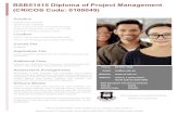 BSB51415 Diploma of Project Management (CRICOS Code: … · BSB51415 Diploma of Project Management (CRICOS Code: 0100049) Entry Requirements a) English language equivalence requirements