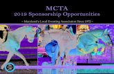 MCTA Sponsor Packages 2019 - mdcta.com€¦ · • Logo on Step and Repeat winners circle backdrop • Logo on front of Volunteer Shirts • Logo at top of MCTA Activities E-Newsletter