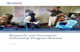 Research and Innovation Fellowship Program Review · The review found that the RI Fellowship Program did indeed achieve its strategic goals and objectives and should be considered