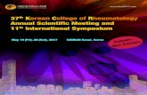 37th Korean College of Rheumatology Annual Scienti˜c ...rheum.thewithin.kr/register/2017_spring/file/Program_Book.pdf · Considering latest strategy beyond EULAR 2016 recommendation