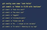 git config user.name Josh Holtz git commit -m Added in CI ... · • fastlane - 2015 to present • Core contributor of fastlane since early 2015 • Lead maintainer of fastlane since