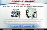 1.5 cu. ft. & 3.5 cu. ft. Blast Machines · & Quality in Blast Cleaning Equipment 1.5 cu. ft. & 3.5 cu. ft. Blast Machines MANUFACTURED IN CANADA ... automotive paint removal, brass,