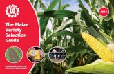 maize selection guide 2015 v2: - LG SeedsThis Variety Selection Guide includes performance data on all varieties on the 2015 NIAB Descriptive List for Forage Maize and the new BSPB/NIAB