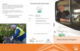Community Services - City of Playford · Volunteers are available to assist you with shopping if requested. Shopping lists For less-mobile clients, a volunteer will pick up their