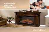 Signature Electric Fireplaces · Signature 32" Electric Fireplace Packages The Revolutionary Multi-Fire® Electric Firebox Newport Newport White with black granite-look surround (NEWPORT-AW-BG)