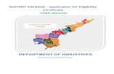 ReSTART PACKAGE - Application for Eligibility Certificate · Pic – 13 6.5. UNIQUE ID AND ACKNOWLEDGEMENT LETTER - GENERATION 8. A unique id (Parishram Aadhaar ID) and Acknowledgment