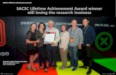 SACSC Lifetime Achievement Award SACSC Lifetime ... · such as George Skinner and the late Chris Lawrence and Lisa Blane. He has remained involved in the education side of the industry,
