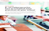 white paper K–12 Cybersecurity: how to establish best ......white paper. staplescom/Resources 2 Schools face a daunting challenge when it comes to cybersecurity. The concerns are