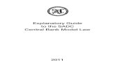 Explanatory Guide to the SADC Central Bank Model Law and Publications... · 2012. 10. 27. · 4 Explanatory Guide to the SADC Central Bank Model Law 2011 their governance structures