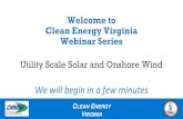 We will begin in a few minutes - dmme.virginia.gov · Rob Davis, Fresh-Energy Elizabeth Marshall, University of Virginia (UVA) Carrie Hearne, Dept. of Mines, Minerals and Energy (DMME)