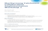 Maribyrnong Catchment Collaboration Implementation · Gerald FitzGibbon (General Manager, Service Delivery – Asset Management Services and Melbourne Water sponsor for the implementation